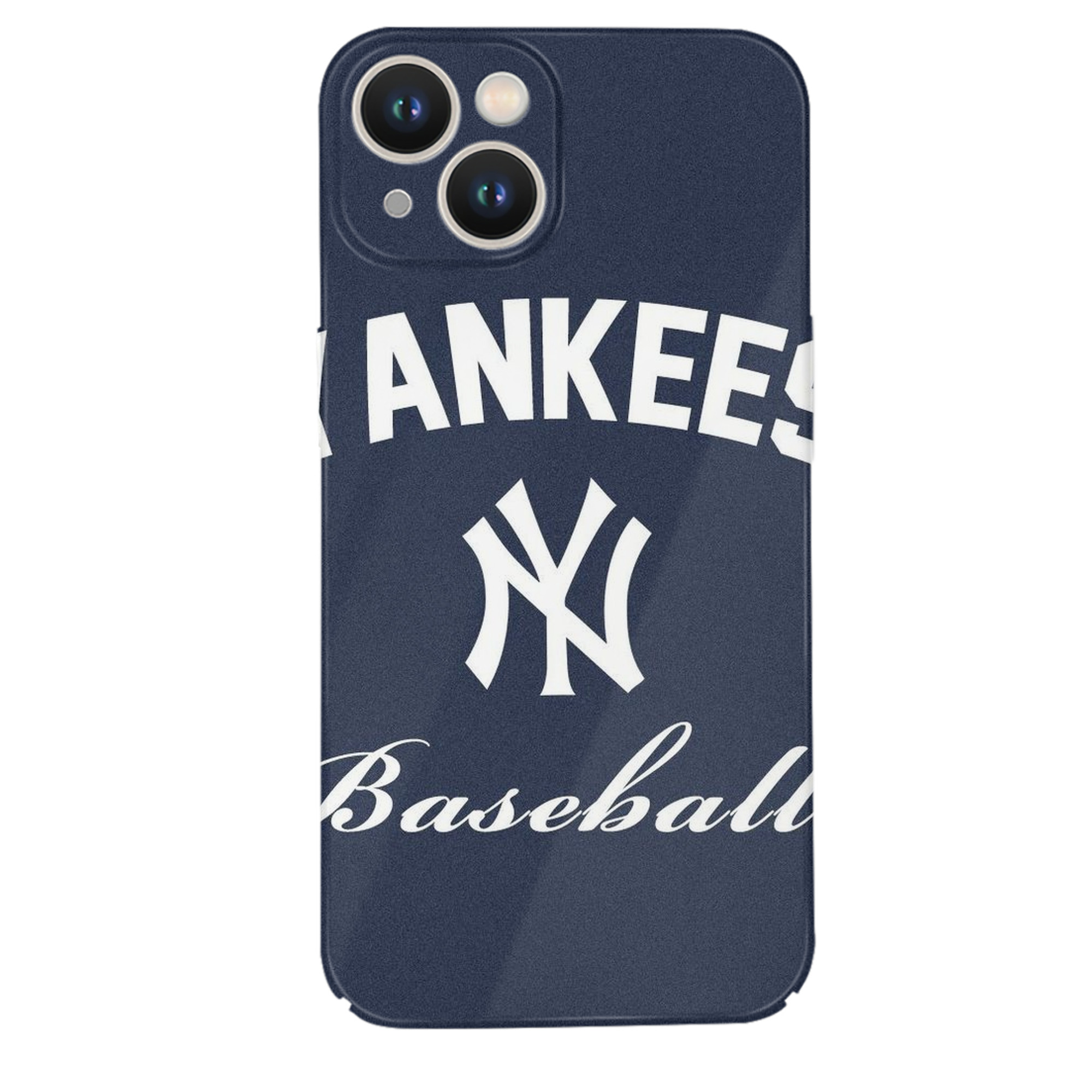 New York Yankees Baseball IPhone 14 Series Full-Cover Hard Case – Shockproof With Raised Camera Protection – Precise Cutouts, Wireless Charging Compatible – Durable, Anti-Yellowing, Easy To Clean